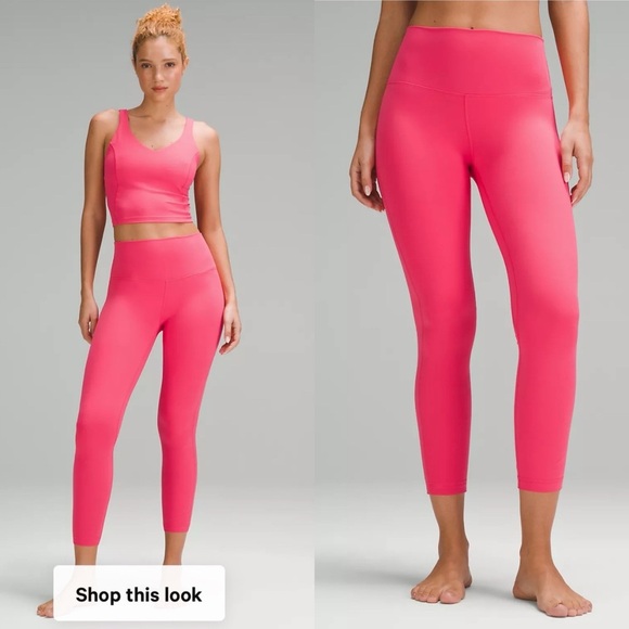 NWT Lululemon Align™ High-Rise Pant 25" in Pink Glaze Size 6 Leggings - Picture 1 of 12